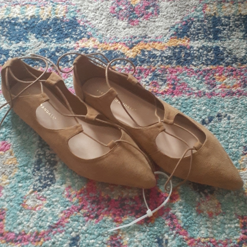Loeffler Randall Ambra Leather Pointed Toe Flats - Picture 7 of 10